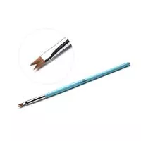 Кисть для дизайна ногтей TNL фигурная Ласточкин хвост (голубая) Кисть для дизайна ногтей TNL фигурная Ласточкин хвост (голубая)