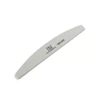Пилка для ногтей лодочка 120/240 хит продаж (серая) в индивидуальной упаковке TNL