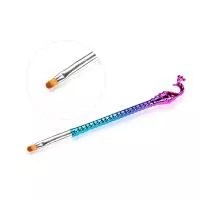 Кисть для геля Жар-птица закругленная №8 хамелеон TNL