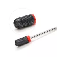 Фреза керамическая черная (средняя твердость) цилиндр большой с округлым гладким верхом 6.6x12.7 мм TNL