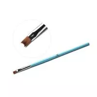 Кисть для дизайна ногтей TNL фигурная  Полукруг (голубая) Кисть для дизайна ногтей TNL фигурная  Полукруг (голубая)